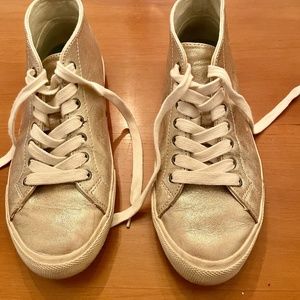 SeaVeas Metalic Gold Sneakers